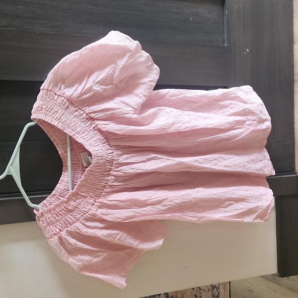 PINK STRIPED BLOUSE